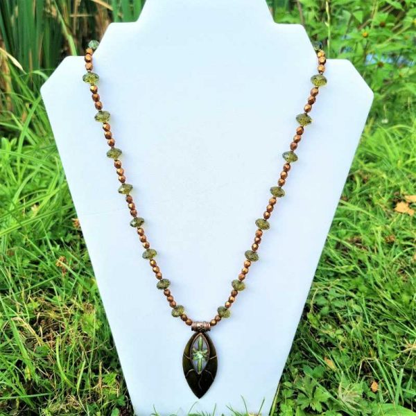 Green & Bronze Necklace