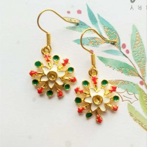 Colourful Snowflake Earrings