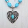 Blue Heart Necklace