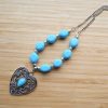 Blue Heart Necklace