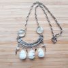 White Bead Ethnic Necklace
