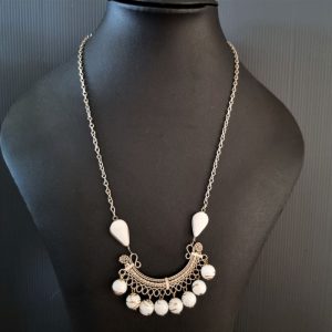 White Ethnic Necklace