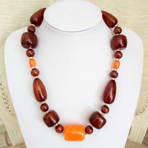 Chunky Brown Necklace