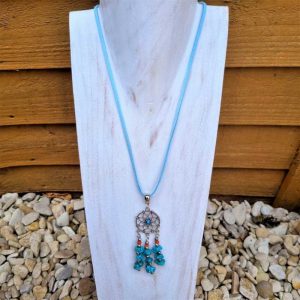 Turquoise Dreamcatcher Necklace