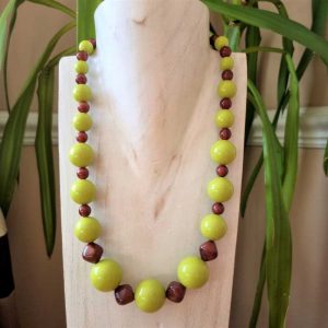 Chunky Lime Green Beads