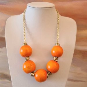 Chunky Orange Necklace