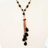 Cascading Black Necklace