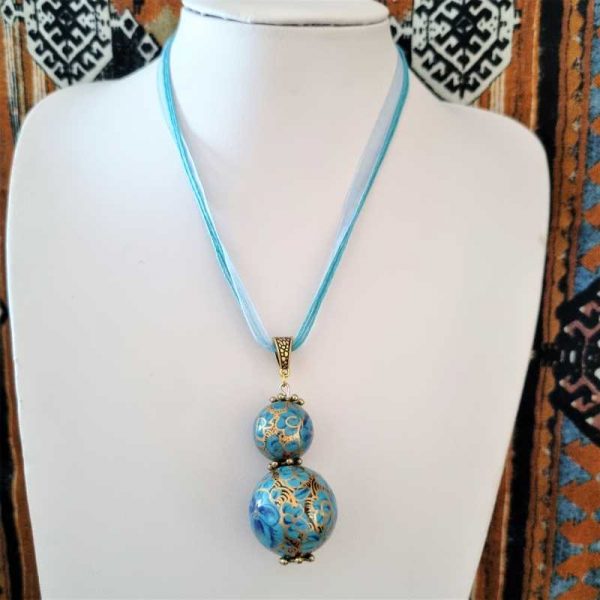 Blue Ball Necklace