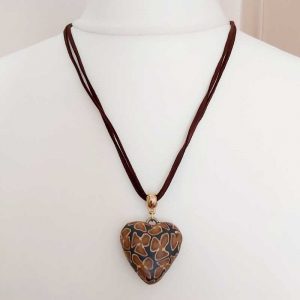 Brown Heart Necklace