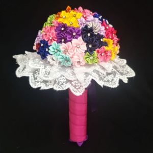 Colourful Silk Flower Bouquet