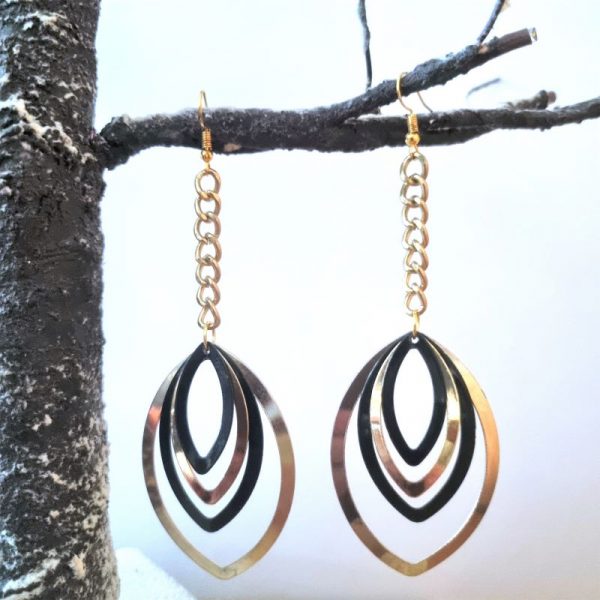 Long Oval Earrings