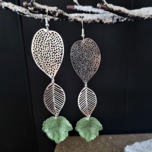 Long Leaf Earrings