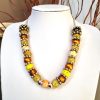 Yellow & Orange Statement Necklace