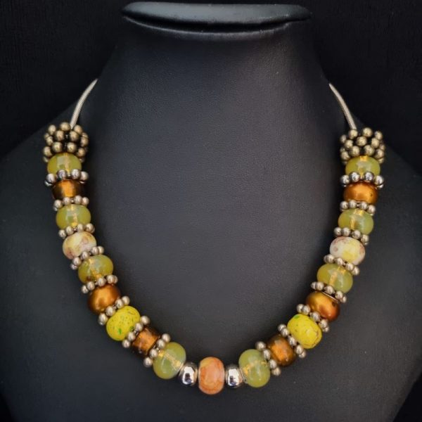 Yellow & Orange Statement Necklace