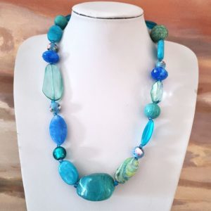 Blue Bead Necklace