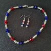 Patriotic Necklace & Earring Set