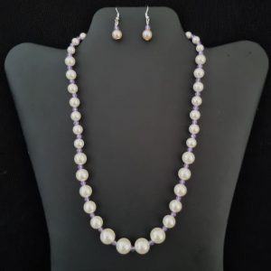 Pearl & Lilac Bead Set