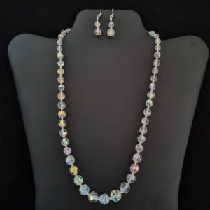 Sparkly Crystal Necklace & Earring Set