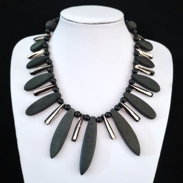 Dramatic Black Statement Necklace