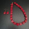 Red Square Bead Set