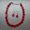 Red Square Bead Set