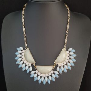 Light Blue Statement Necklace